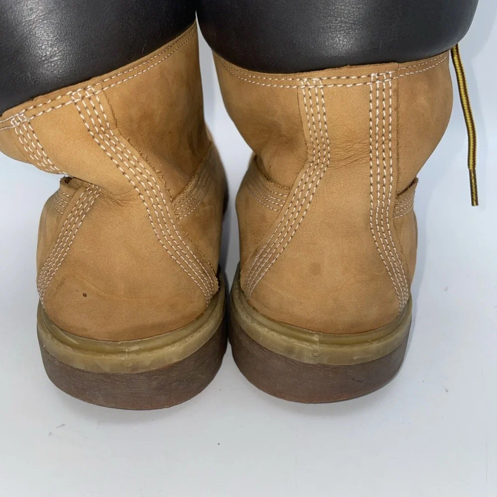 Timberland 6 Inch Premium Waterproof Boots Men's 11 Wheat Nubuck Classic Vintage